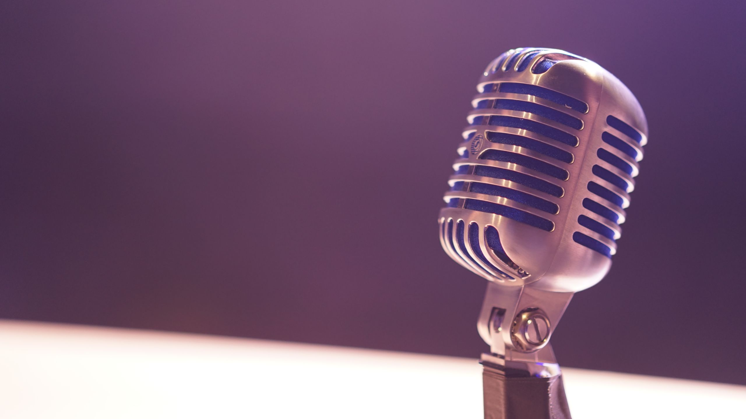old style microphone